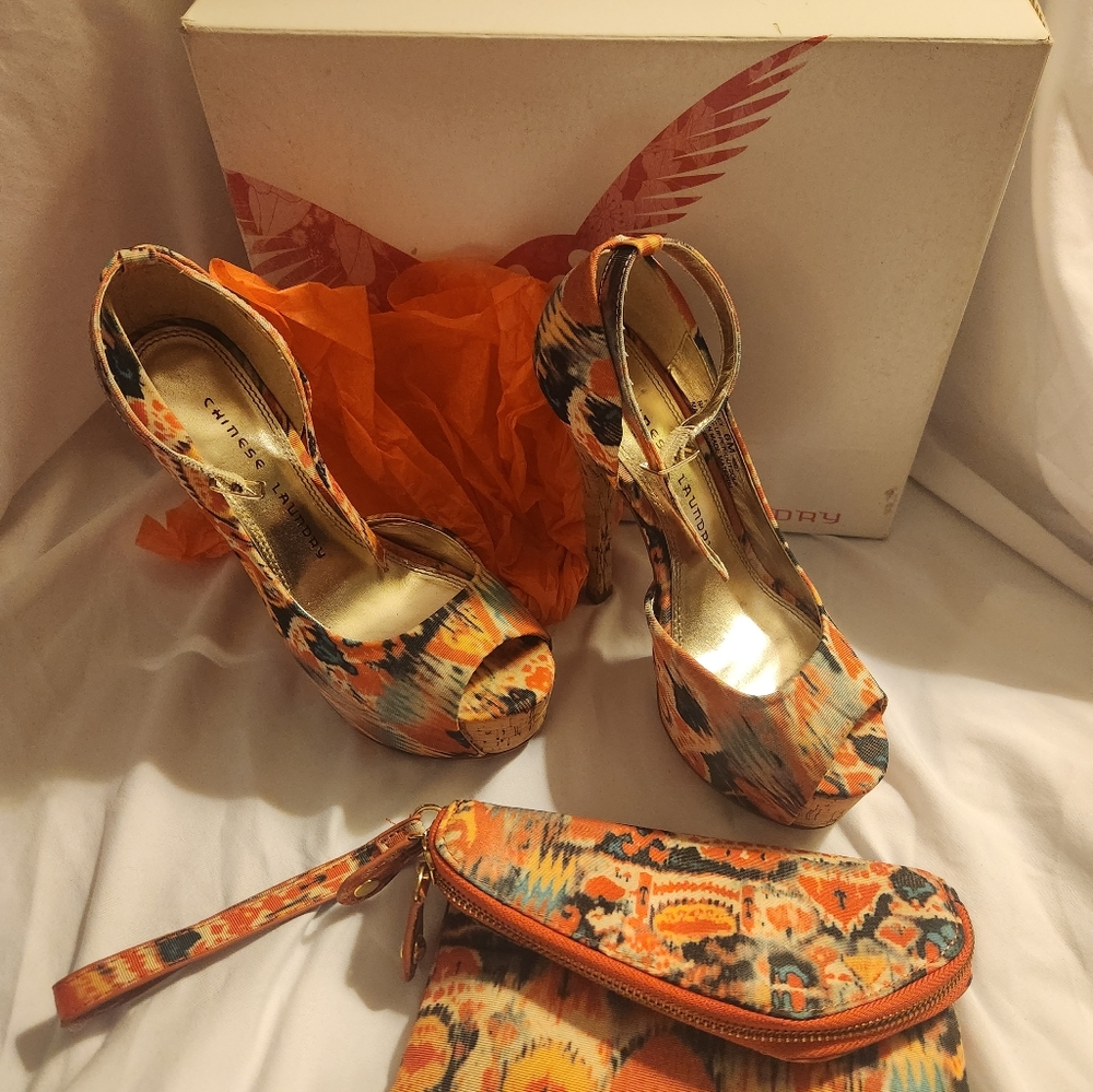 Shoes with matching wristlet